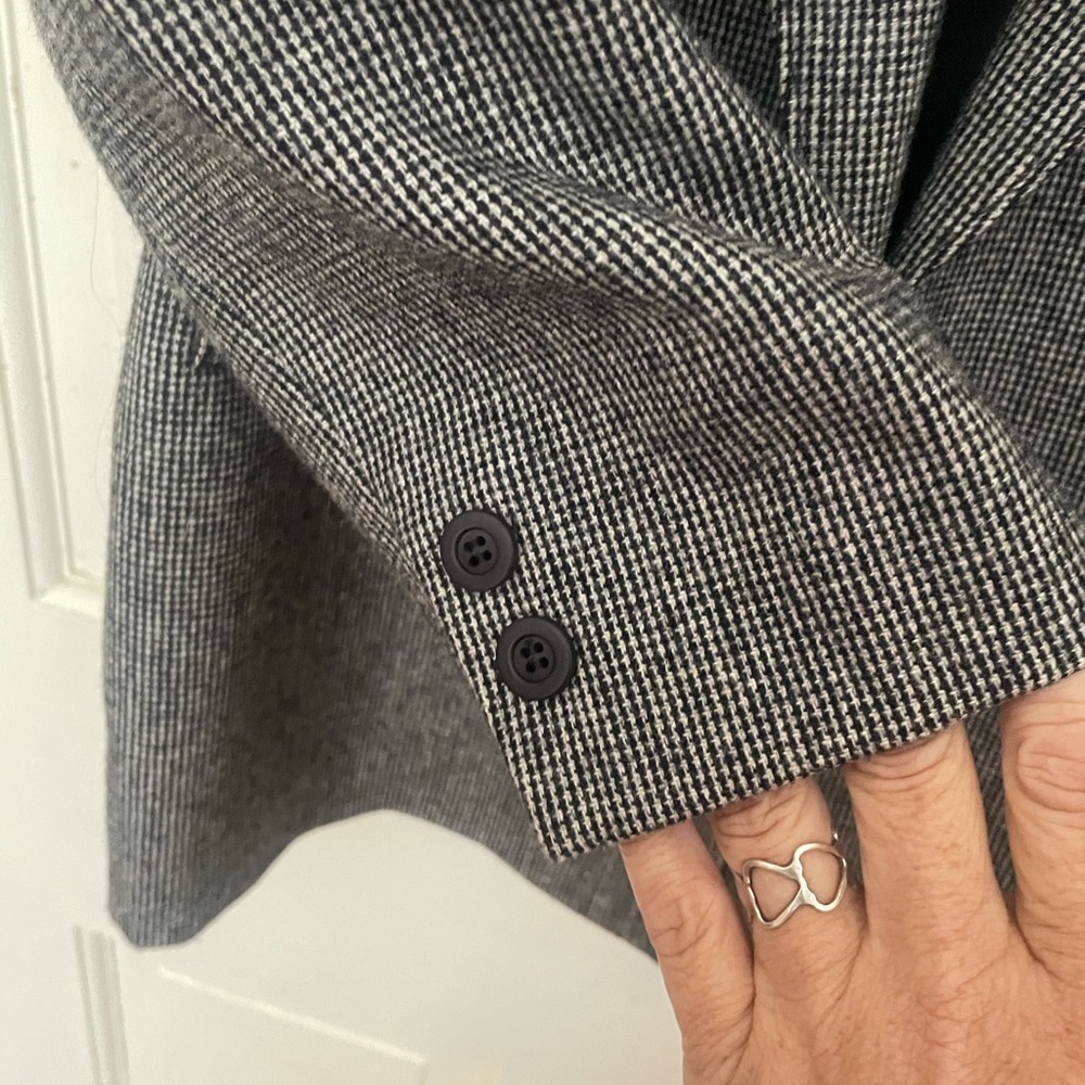 Pendleton Vintage One Button Tweed Blazer Gray/Bl… - image 6